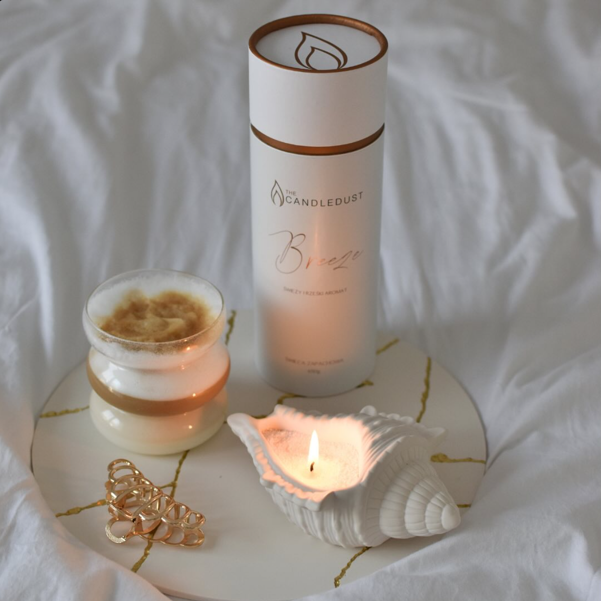 Candledust med Doft - Dark Honey STOR (650g)